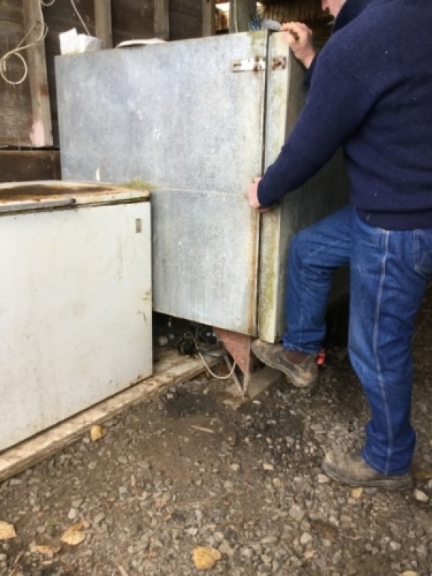 Areas around freezers need to be capable of being kept clean