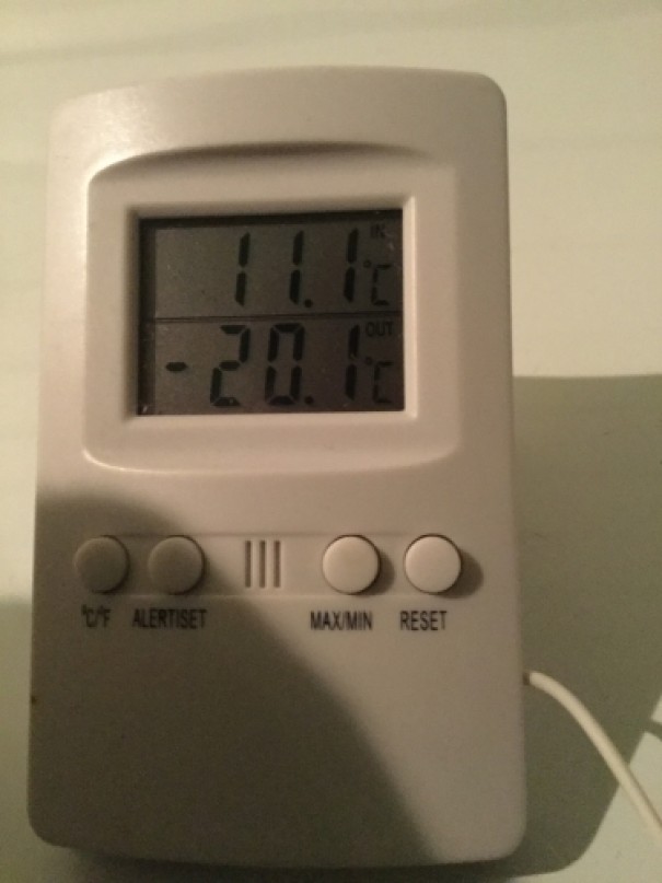Example of thermometer that could be used to verify freezer temperature 2