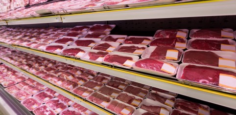 raw beef meat selling supermarket